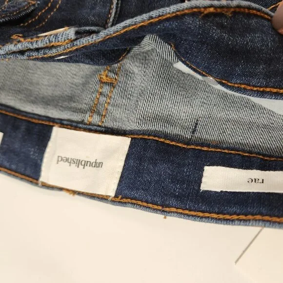 Unpublished Rae High Rise Straight Leg Jeans NWT - Picture 9 of 12